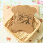 Souvenir de Paris Kraft card spool blanks bobbins