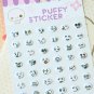Happy Circles cartoon puffy stickers