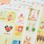 Mix Set L'apres Midi cartoon stamp stickers