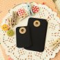 Ink Black midi rounded gift tags