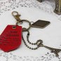 Red I Remember the Memory key chain bag charm