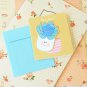 04 Succulents Bookmark & cartoon greeting card
