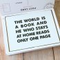 White Travel Postcard Journal Book Photo Postcards