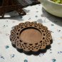Mercerie de France wooden lace coaster