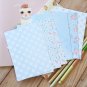 Blue Polka Dots mix floral & deco postcard blanks