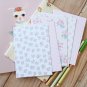 Pink Stripe mix floral & deco postcard blanks