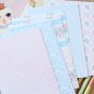 Pink Polka Dots mix floral & deco postcard blanks