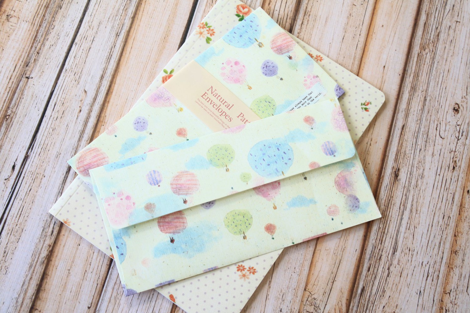 Hot Air Balloon Natural Pattern Envelopes
