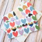 Big Hearts Natural Pattern Envelopes