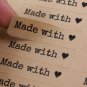 1 3/4 x 1/2 inch Kraft Paper sticker label sheets