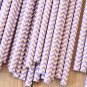 Lilac Chevron paper straws