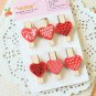 Wasup Love Heart Wooden Pegs note clips