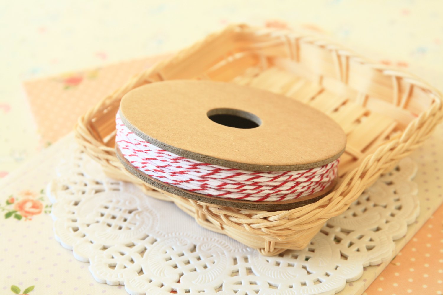 Cherry Red Divine Twine 20yd string spool