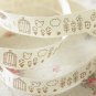 Bird & Flower cartoon cotton sewing tape ribbon