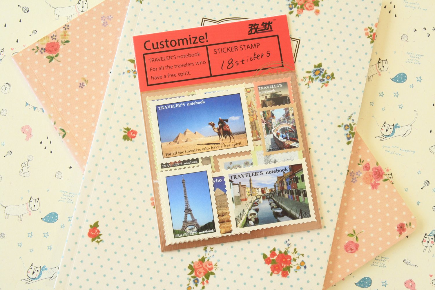 Set 03 Travellers Notebook deco stamp stickers