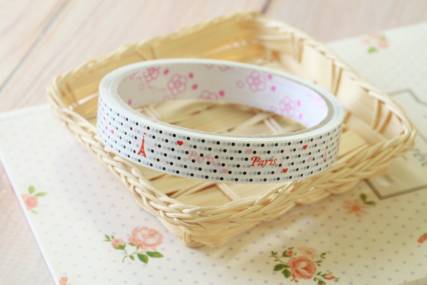 Polka Dot Paris cartoon deco tape Series 9