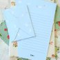 Blue Bear Time Diary writing paper and envelopes letter set