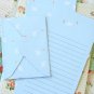 Blue Bear Time Diary writing paper and envelopes letter set