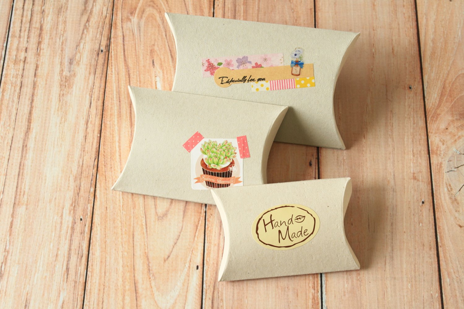 Chipboard Grey DIY Small pillow boxes