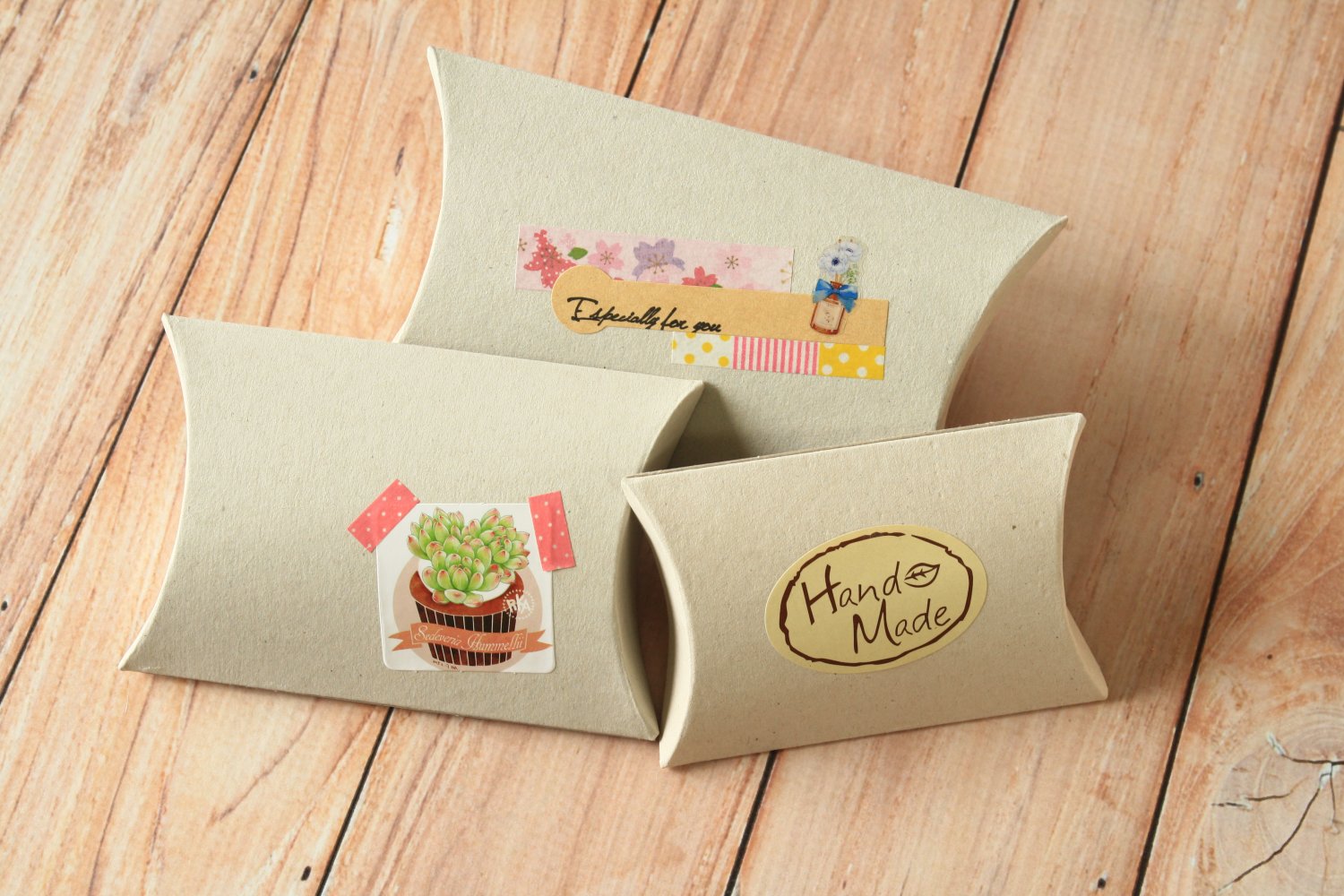 Chipboard Grey DIY Medium pillow boxes