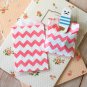 Hot Pink Chevron Itty Bitty Bags small paper bags