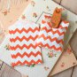 Orange Chevron Itty Bitty Bags small paper bags
