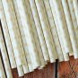 Ivory Swiss Dots paper straws
