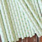 Light Green Swiss Dots paper straws
