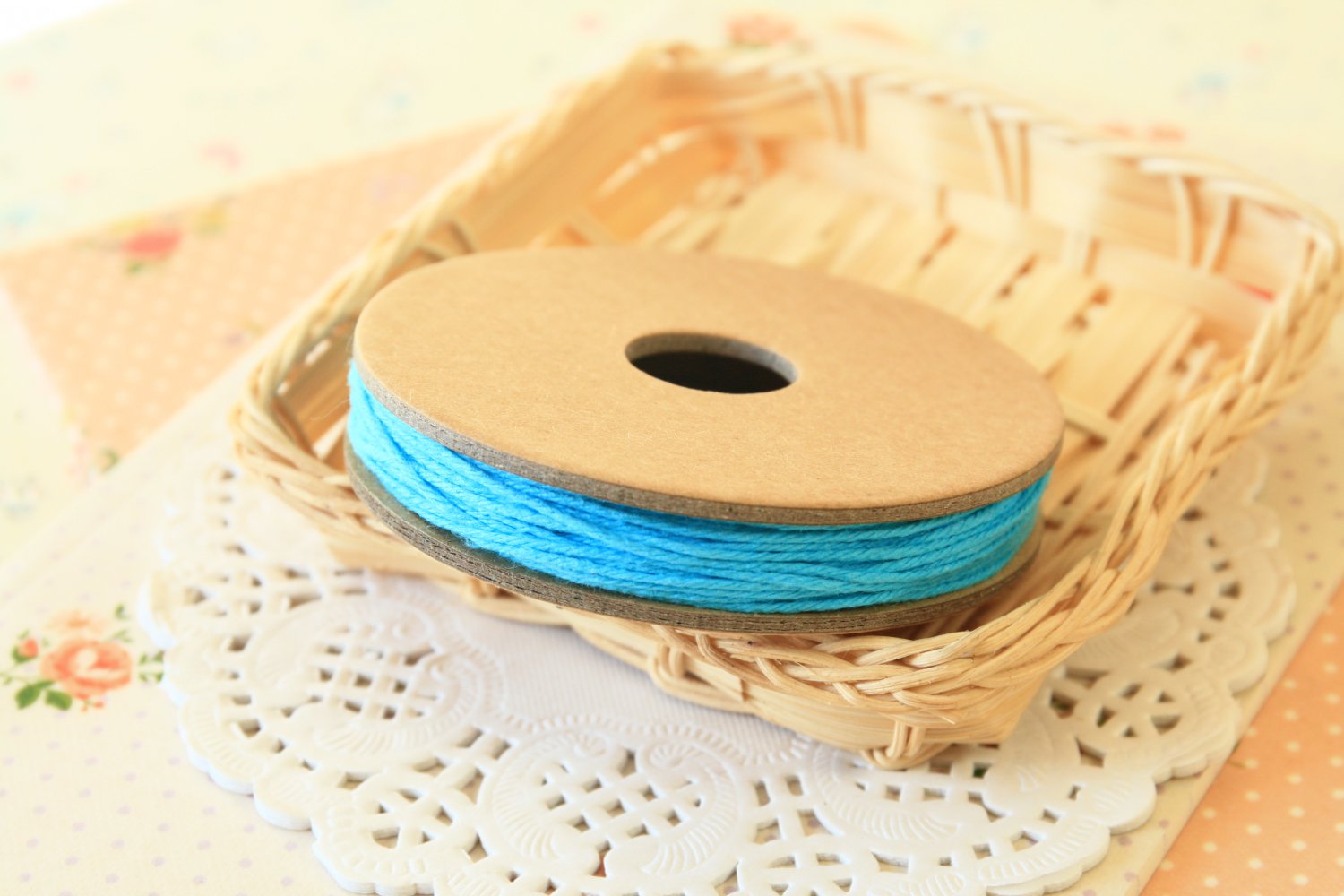 Blue Solid Divine Twine 20yd string spool