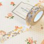 Yellow Flowers Classiky Ten to Sen Cartoon Washi Tape Set