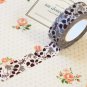 Brown Leaves Classiky Ten to Sen Cartoon Washi Tape Set
