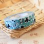Aqua Birds Classiky Ten to Sen Cartoon Washi Tape Set