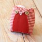Red Gingham Owl ornament