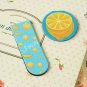 Lemon cartoon magnetic bookmark paper clips