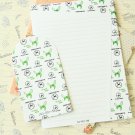 Green Hornet Black & White writing paper and envelopes letter set