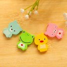 Cartoon Animals Mini Erasers Set