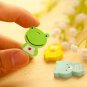 Cartoon Animals Mini Erasers Set