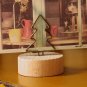 Tree Wood Memo Clip Card Holder