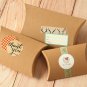 Textured Kraft Brown DIY Medium pillow boxes