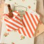 Orange Stripe Itty Bitty Bags small paper bags