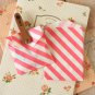 Hot Pink Stripe Itty Bitty Bags small paper bags