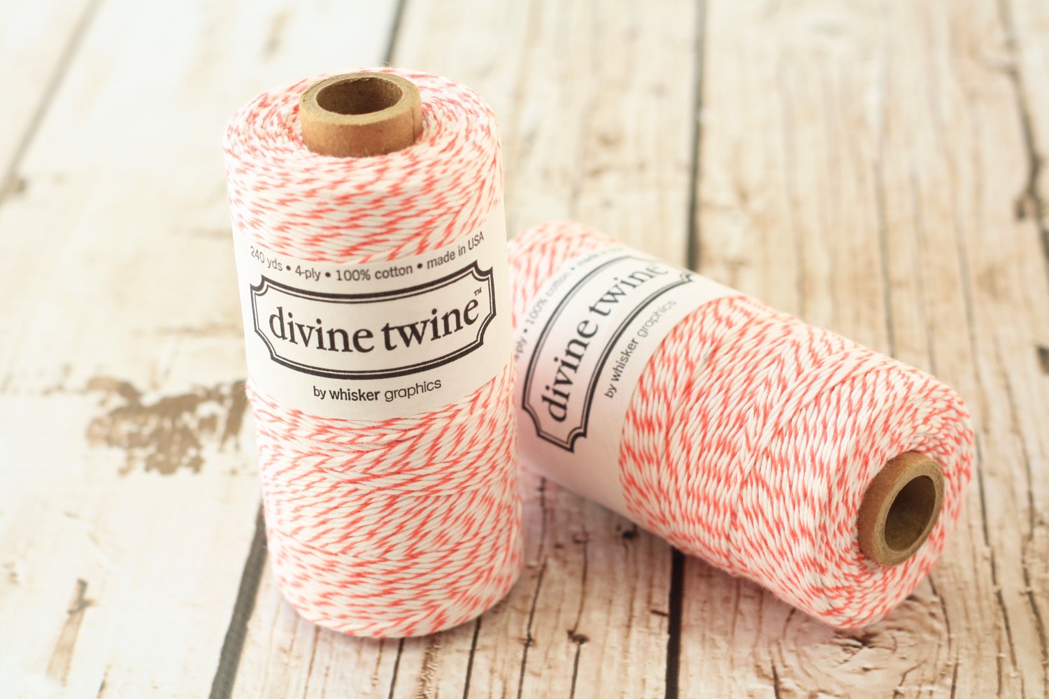 Coral Divine Twine 240yd string spool