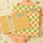 Orange Vintage Style Simple Grid writing paper & envelopes set