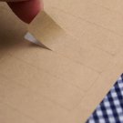 2 5/8 x 1 inch Kraft Paper sticker label sheets