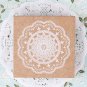 Big Lovely Lace vintage style rubber stamp