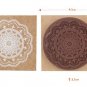 Big Lovely Lace vintage style rubber stamp