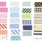 Fabric masking stickers set