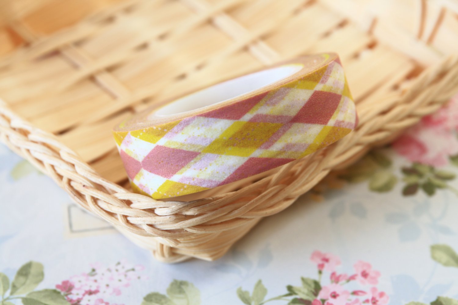 Brown Argyle fancy washi tape