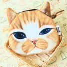 Brown Cat Face coin bag purse