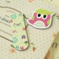 01 Cute Owl cartoon magnetic bookmark paper clips